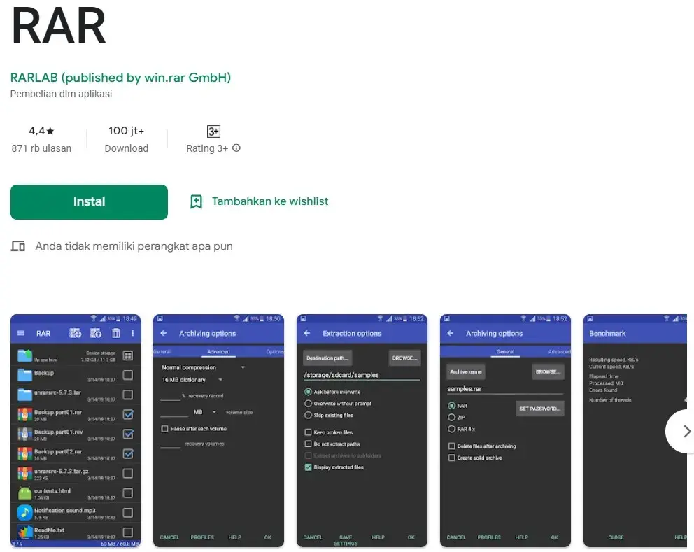 Aplikasi RAR Terbaik dan Bagus untuk Android